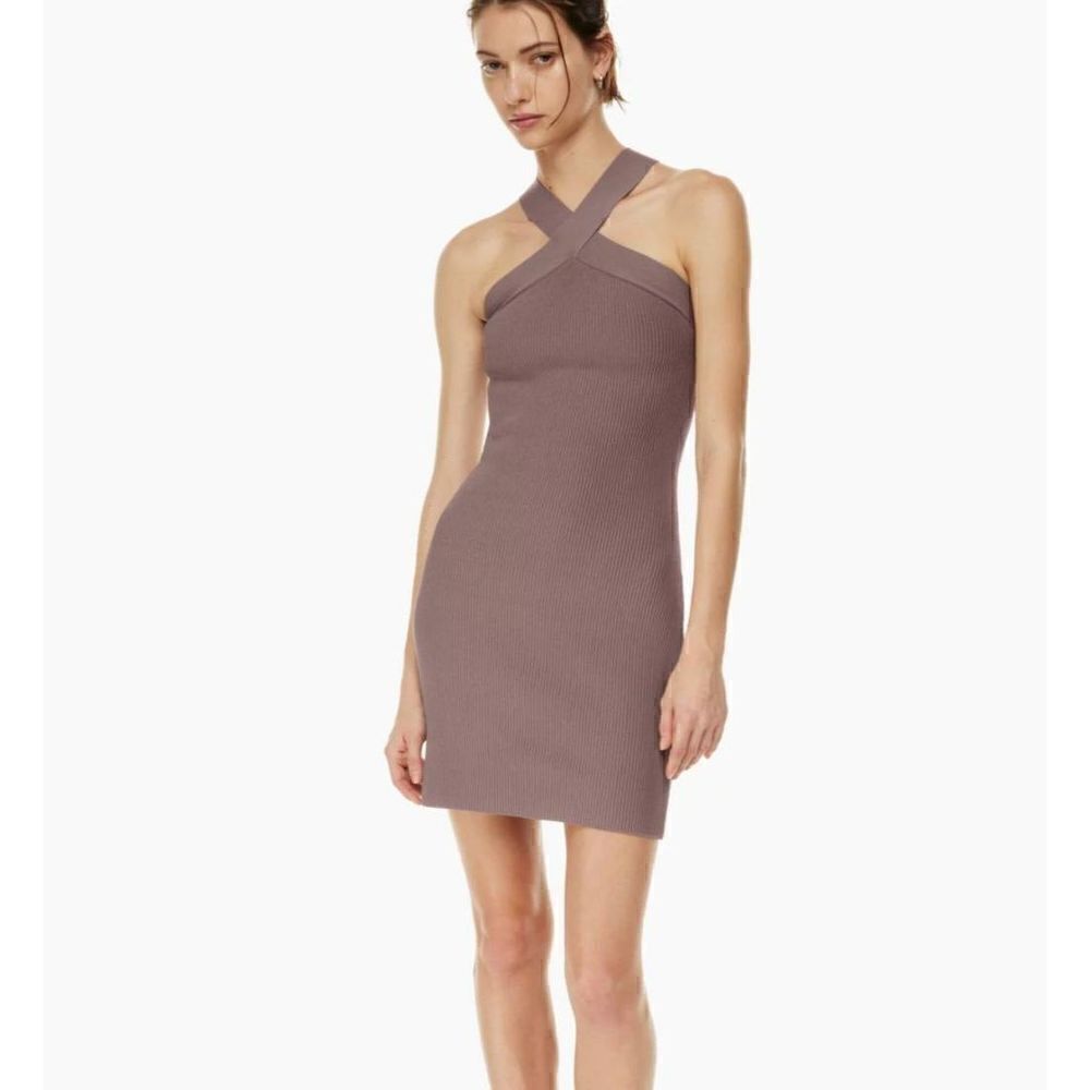 Babaton Sculpt Knit Criss Cross Dress M